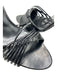 Saint Laurent Shoe Size 40 Black Leather open toe Slingback Strappy Pumps Black / 40