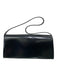 Furla Black Polished Leather Push Lock Flap Shoulder Bag Rectangle Bag Black / Small