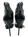 Guiseppe Zanotti Shoe Size 40 Black & Silver Leather Zipper Back Zip Pumps Black & Silver / 40