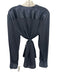 Elie Tahari Size Large Navy Blue Silk Long Sleeve Button Front Tie Neck Top Navy Blue / Large