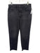Joe's Size 29 Faded Black Cotton Denim High Rise Whiskering Tapered Jeans Faded Black / 29
