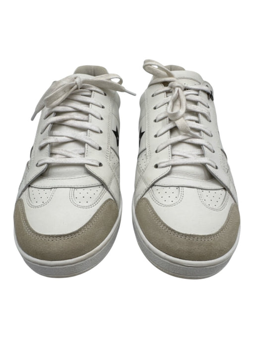 Christian Dior Shoe Size 39.5 White, Black, Taupe Leather Upper Logo Sneakers White, Black, Taupe / 39.5