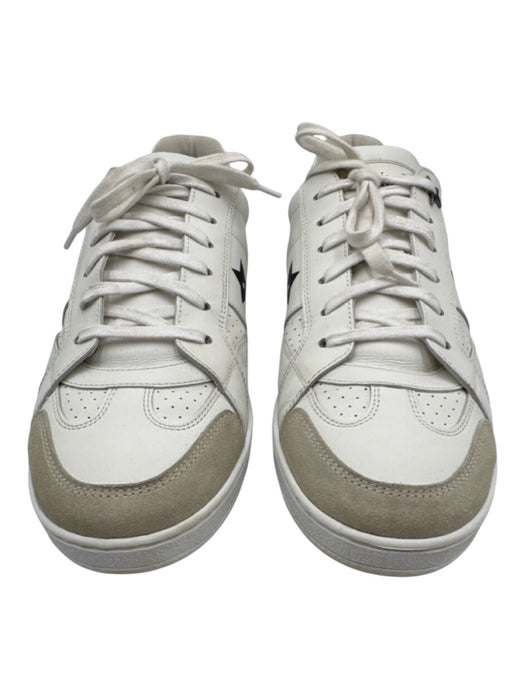 Christian Dior Shoe Size 39.5 White, Black, Taupe Leather Upper Logo Sneakers White, Black, Taupe / 39.5