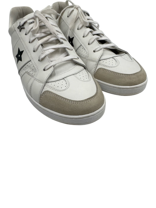 Christian Dior Shoe Size 39.5 White, Black, Taupe Leather Upper Logo Sneakers White, Black, Taupe / 39.5