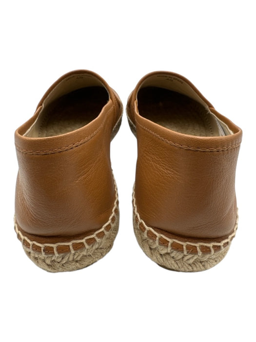 CH Carolina Herrera Shoe Size 40 Tan Brown Leather Upper Raffia Logo Espadrille Tan Brown / 40