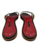 CH Carolina Herrera Shoe Size 40 Black & Red Leather open toe Logo Sandals Black & Red / 40