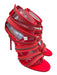 Christian Louboutin Shoe Size 40 Neon Coral Pink Patent Leather open toe Pumps Neon Coral Pink / 40