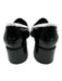Angela Scott Shoe Size 39 Black Patent Oxford Fringe Stacked Heel Loafers Black / 39
