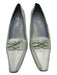 Via Spiga Shoe Size 8.5 Green & White Leather Pointed Square Toe Pumps Green & White / 8.5