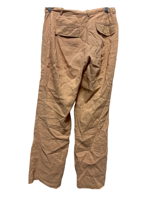 Theory Size 0 Tan Rayon Low Rise Straight Leg Trouser Pants Tan / 0