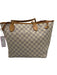 Louis Vuitton White Print Coated Canvas Damier Azur Tote Pouch Inc. Bag White Print / GM