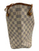 Louis Vuitton White Print Coated Canvas Damier Azur Tote Pouch Inc. Bag White Print / GM