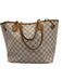 Louis Vuitton White Print Coated Canvas Damier Azur Tote Pouch Inc. Bag White Print / GM