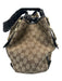 Gucci Brown Canvas Leather straps Guccissima Double Top Handle Braided Bag Brown / L