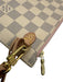 Louis Vuitton White Print Coated Canvas Damier Azur Wristlet Pouch Clutch White Print