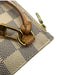 Louis Vuitton White Print Coated Canvas Damier Azur Wristlet Pouch Clutch White Print