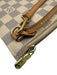 Louis Vuitton White Print Coated Canvas Damier Azur Wristlet Pouch Clutch White Print
