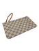 Louis Vuitton White Print Coated Canvas Damier Azur Wristlet Pouch Clutch White Print