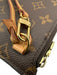 Louis Vuitton Brown Print Coated Canvas Damier Ebene Wristlet Pouch Clutch Brown Print
