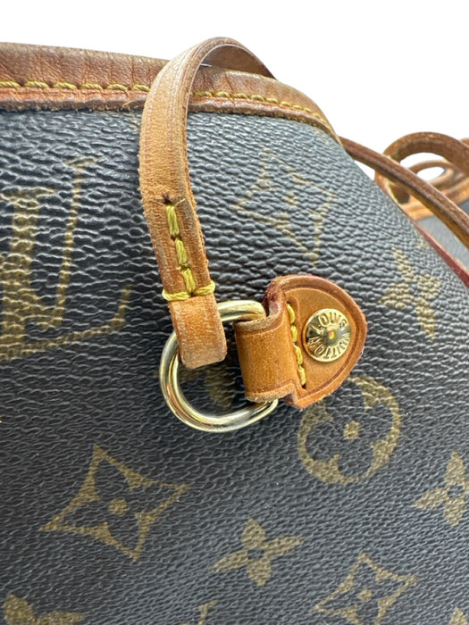Louis Vuitton Brown Print Coated Canvas Monogram Tote Neverfull Bag Brown Print / MM