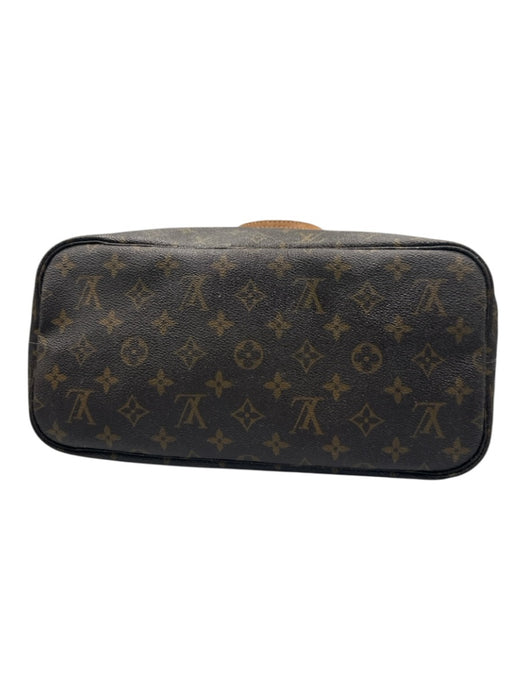 Louis Vuitton Brown Print Coated Canvas Monogram Tote Neverfull Bag Brown Print / MM