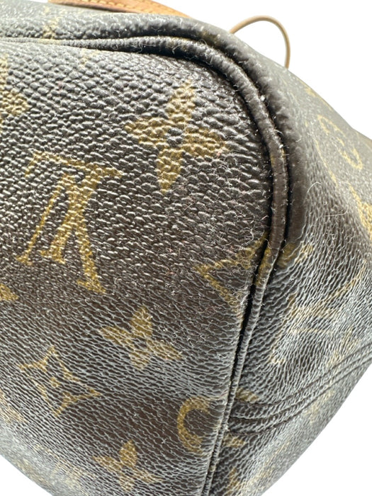 Louis Vuitton Brown Print Coated Canvas Monogram Tote Neverfull Bag Brown Print / MM