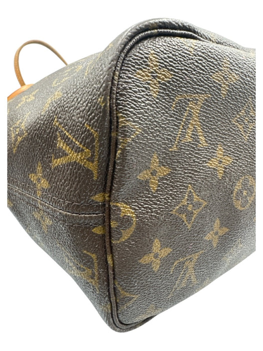 Louis Vuitton Brown Print Coated Canvas Monogram Tote Neverfull Bag Brown Print / MM