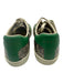 Gucci Shoe Size 36.5 Cream, Red, Green Leather Stripe Snake Skin Print Sneakers Cream, Red, Green / 36.5