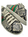 Gucci Shoe Size 36.5 Cream, Red, Green Leather Stripe Snake Skin Print Sneakers Cream, Red, Green / 36.5