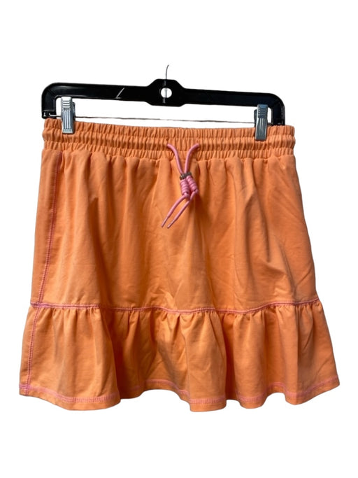 Molly Moran Size Medium Peach & Pink Cotton Round Neck Drop sleeve Skirt Peach & Pink / Medium