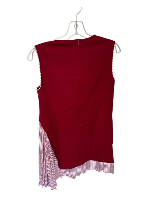 Saturday Club Size M Maroon Polyester Sleeveless Shift Dress Dress Maroon / M