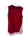 Saturday Club Size M Maroon Polyester Sleeveless Shift Dress Dress Maroon / M