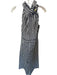 Wyatt Wylde Size M Navy & white Cotton Neck Tie Striped Sleeveless Maxi Jumper Navy & white / M