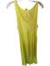 By Anthropologie Size M Yellow Viscose Blend Sleeveless Front Pleat Maxi Dress Yellow / M