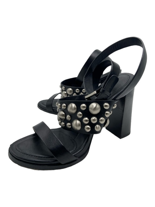 Michael Kors Collection Shoe Size 37.5 Black & Silver Leather Studs Pumps Black & Silver / 37.5