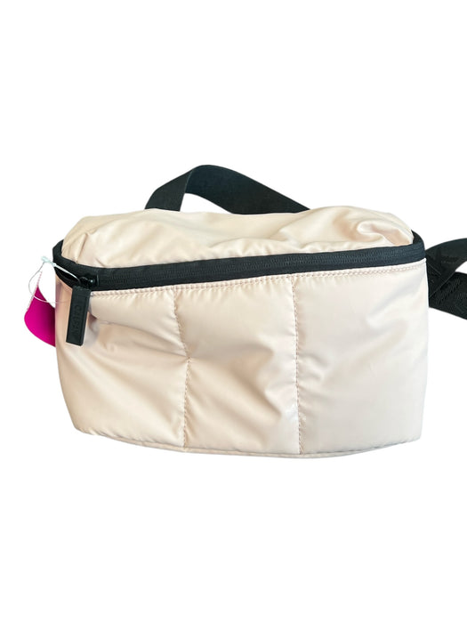 Calpak Pink & Black Nylon Zip Pocket Waist Belt Inside Pocket Puff Bag Pink & Black / S