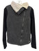 Alo Yoga Size M Black, Gray, White Polyester & Cotton Sherpa Fleece Jacket Black, Gray, White / M