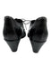 Duccio Del Duca Shoe Size 37 Black Leather Pointed Toe Lace Up Midi Heel Loafers Black / 37