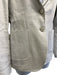 Lardini Size 40 Cream Gray Linen Blend Patch Pocket Long Sleeve Blazer Jacket Cream Gray / 40