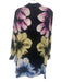 Equipment Femme Size XS Black & Multi Silk Floral Long Sleeve Button Front Dress Black & Multi / XS