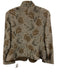 Armani Collezioni Size 8 Gray & Brown Viscose jaquard Floral 3 Button Jacket Gray & Brown / 8