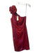 Kay Unger Size 8 Red & Purple Missing Fabric Tag Floral Applique Back Zip Dress Red & Purple / 8