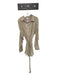 Le Lis Size M Gold Polyester Long Sleeve Button Down Metallic Accordian Dress Gold / M