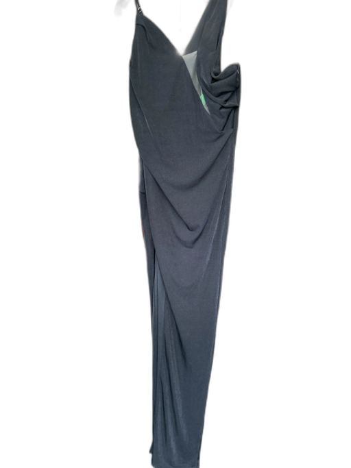 Katie May Size 1/S Black Sleeveless Mesh Detail Gown Black / 1/S