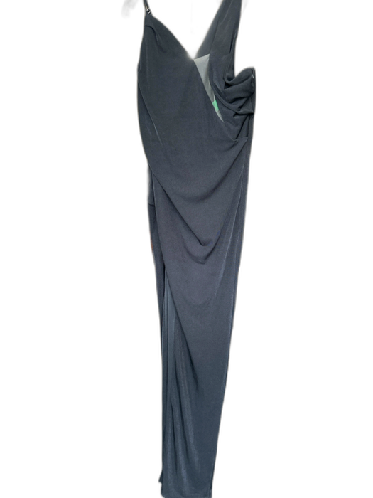 Katie May Size 1/S Black Sleeveless Mesh Detail Gown Black / 1/S