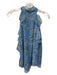 Veronica Beard Size 2 Blue, Beige, Multi Silk Sleeveless Floral Paisley Top Blue, Beige, Multi / 2