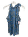 Veronica Beard Size 2 Blue, Beige, Multi Silk Sleeveless Floral Paisley Top Blue, Beige, Multi / 2