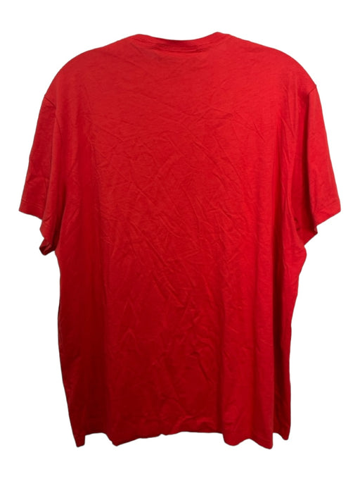 Burberry Size XL Red Cotton Solid Logo short sleeve Men's Shirt XL