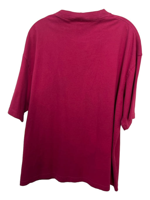 Balenciaga Size XXL Red Cotton logo short sleeve Men's Shirt XXL