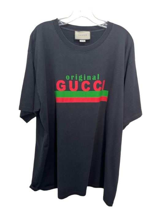 Gucci Size xxxl Black & Multi-Color Cotton Graphic short sleeve Short Sleeve xxxl